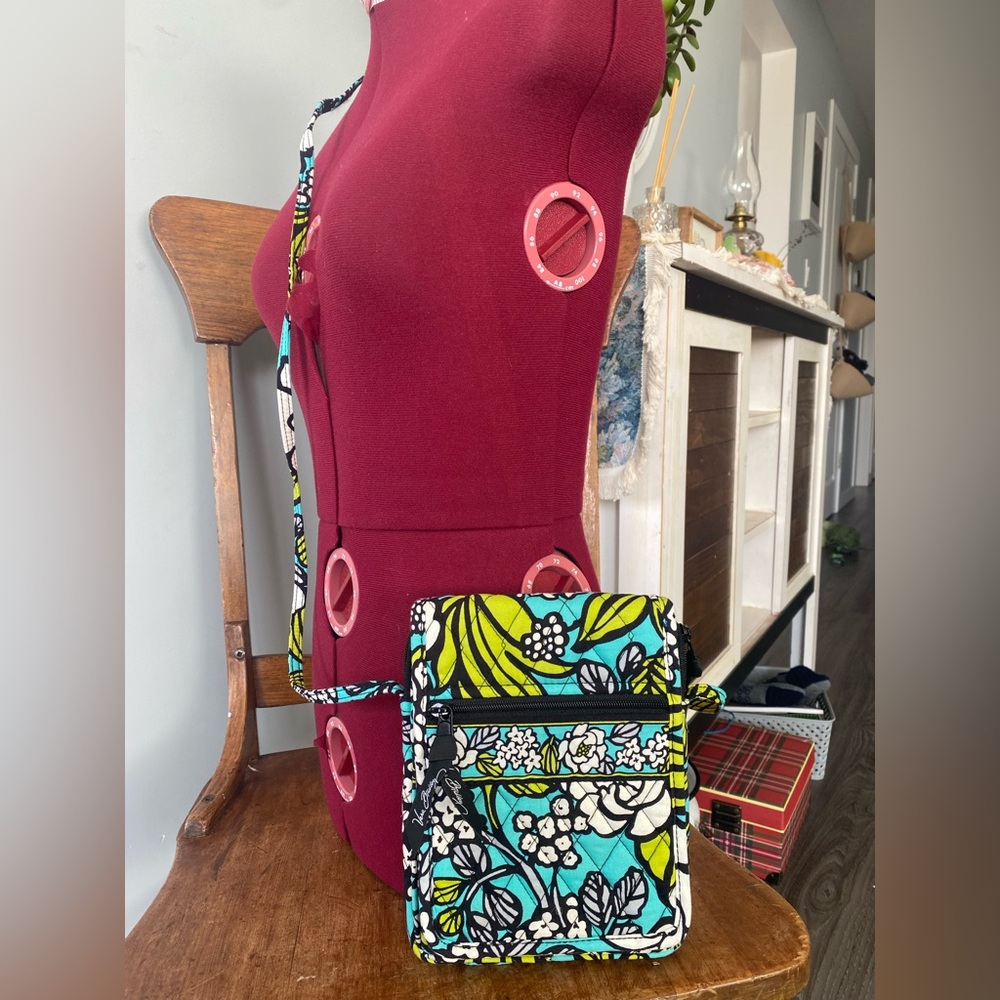 Vera Bradley Island Blooms Mini Hipster Crossbody Bag